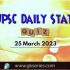 UPSC Daily Current Affairs Quiz: 25 March 2023