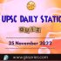 UPSC Daily Current Affairs Quiz: 25 November 2022