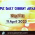 UPSC Daily Static Quiz: 11 April 2023