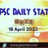 UPSC Daily Current Affairs Quiz: 18 April 2023