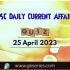 UPSC Daily Static Quiz: 25 April 2023
