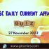 Daily Quiz on Current Affairs by Gkseries – 27&28 November 2022
