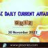 Daily Quiz on Current Affairs by Gkseries – 30 November 2022