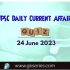 UPSC Daily Current Affairs Quiz: 25 June 2023