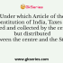 Indian Constitution presents three lists for the distribution of power between centre and states. Which two Articles regulate that distribution?
