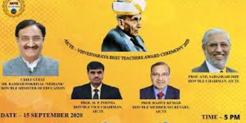 First ever AICTE-Visvesvaraya Best Teachers Award