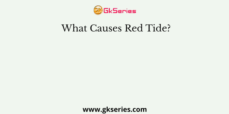 What Causes Red Tide?