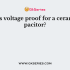 How does frequency is related to the capacitance of a capacitor?