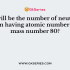 Which of the following does not represent the Atomic number of an atom?