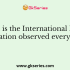 The International Day for Mine Awareness and Assistance in Mine Action is celebrated on which date, every year?
