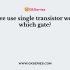 A bipolar transistor is
