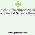 Which of the following Gupta emperors is represented on his coins as playing the flute or Veena