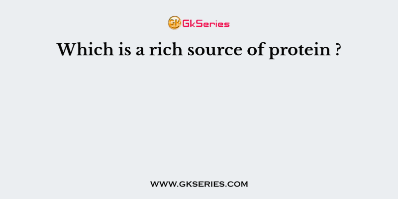 Which is a rich source of protein ?