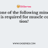 Which one of the following mineral elements is required for muscle contraction?