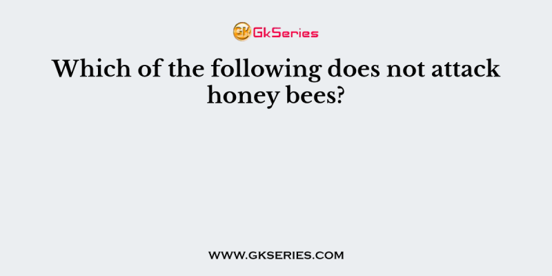Which of the following does not attack honey bees?