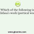 Four letter-clusters have been given, out of which three are alike in some manner and one is different. Select the letter- cluster that is different.