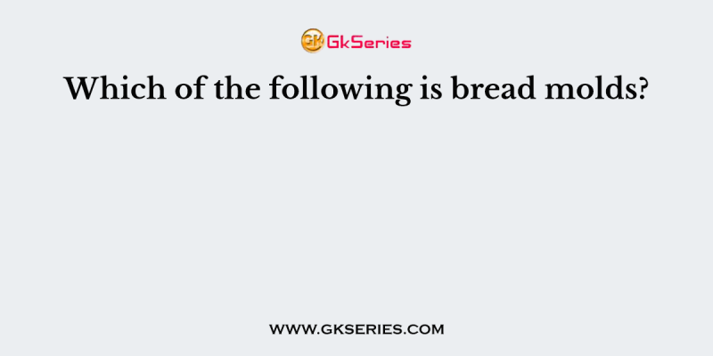 Which of the following is bread molds?