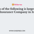Which amongst the following is not an insurance company functioning in India?