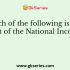 Which of the following is another term for the Net National Product at factor cost?