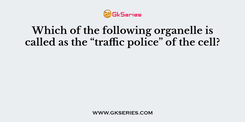 Which of the following organelle is called as the “traffic police” of the cell?
