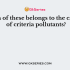 Which of the following is an inorganic pollutant?