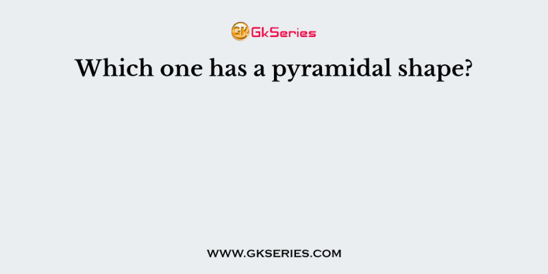 Which one has a pyramidal shape?