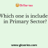 Which one of the following services are included in the Secondary Sector?