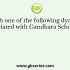 Which one of the following dynasties was associated with Gandhara School of Art ?
