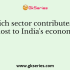 How much does the primary sector contribute to India’s GDP?