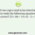 Which two signs need to be interchanged to make the following equation correct? 48 – 8 ÷ 4 + 5 × 6 = 32