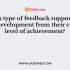 If there is the absence of feedback then it will lead to …………