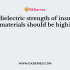 Dielectric strength of rubber is about
