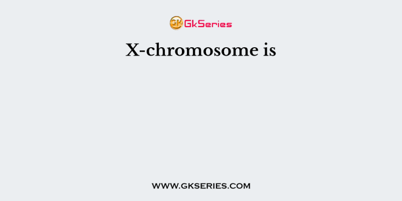 X-chromosome is