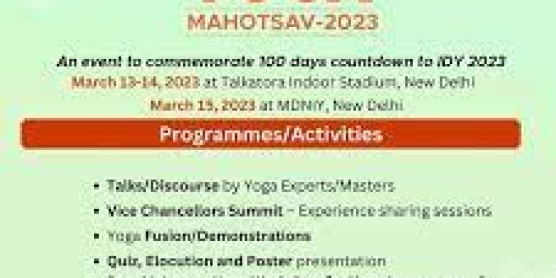Yoga Mahotsav 2023 marks the beginning of 100 Days Countdown of 9th International Yoga Day