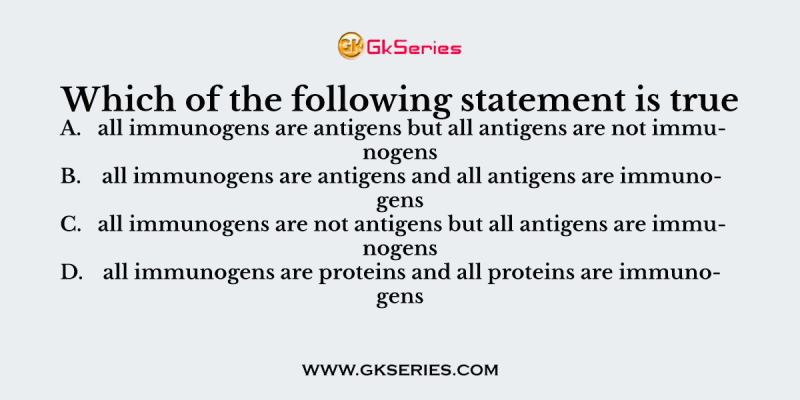 Which of the following statement is true