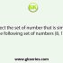 Select the option in which the numbers in the set share the same relationship as the numbers in the given set. (25, 19, 36)