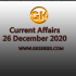 Current Affairs 27 December 2020
