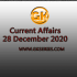 Current Affairs Quiz 28 December 2020