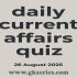 Daily Current Affairs Quiz – 27 August 2025