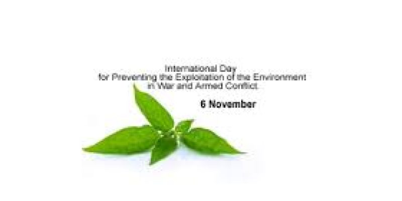 International Day for Preventing the Exploitation of the Environment in War and Armed Conflict: 06 November