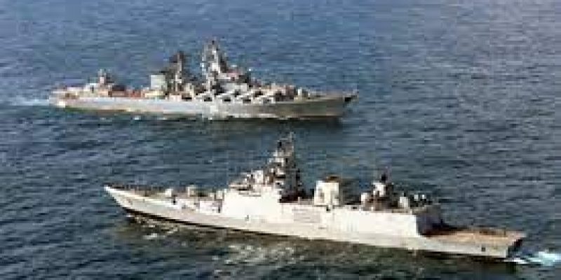 Indian Navy and Russian Navy conducts PASSEX Exercise in the Arabian Sea