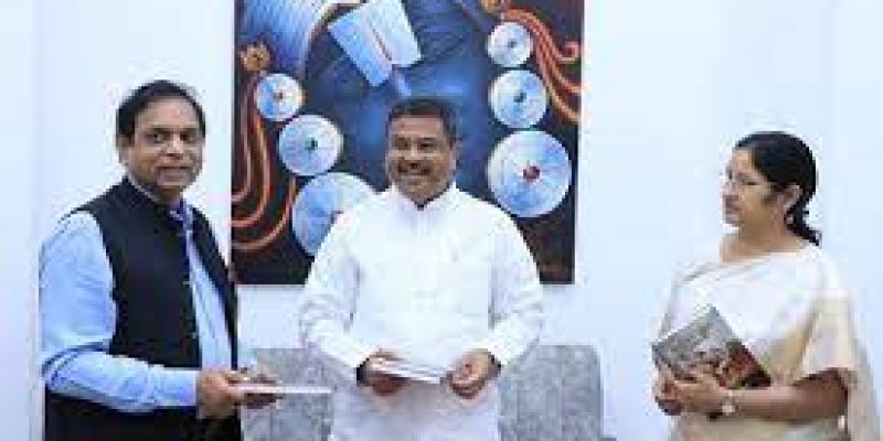 Union Minister Dharmendra Pradhan releases book titled “Birsa Munda – Janjatiya Nayak” written by Prof. Alok Chakrawal