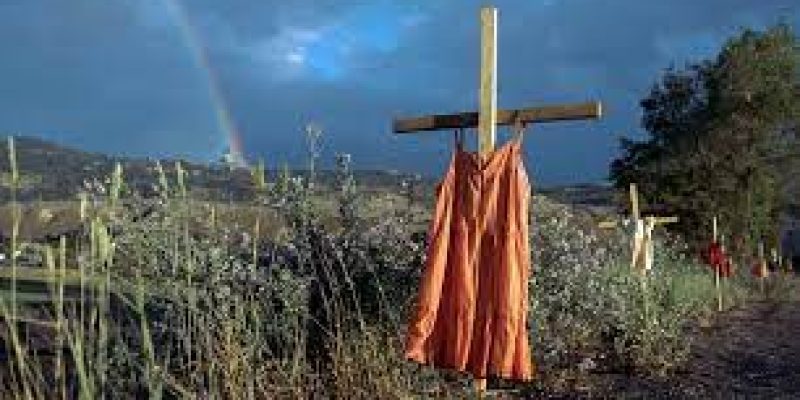 Picture Of Dresses Drapped On Crosses by Amber Bracken Wins 2022 World Press Photo of the Year