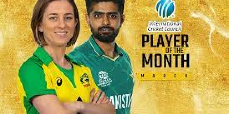 Babar Azam of Pakistan and Rachael Haynes of Australia named ICC Players of the Month for March 2022