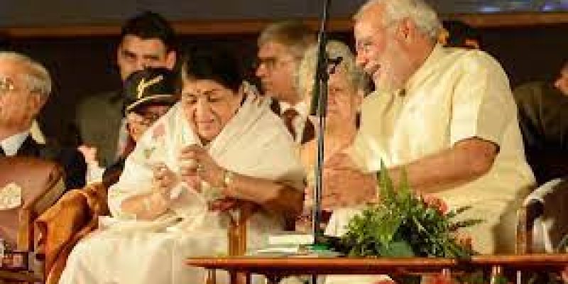 PM Modi honoured with inaugural Lata Deenanath Mangeshkar Award