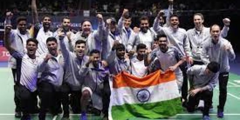 India won its maiden Thomas Cup title, beating 14-time champion Indonesia 3-0