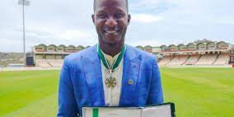 Former West Indies skipper, Darren Sammy received Sitara-e-Pakistan award