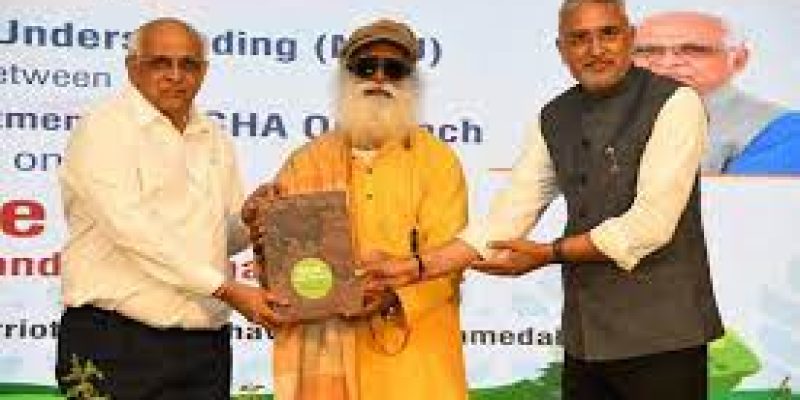 Gujarat government signed MoU with Isha Outreach to conserve soil