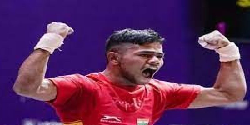Saanapathi Gurunaidu clinches gold medal at IWF Youth World Championship