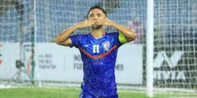 Indian footballer, Sunil Chhetri becomes joint 5th highest goalscorer